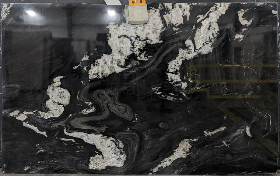  Tempest Black Quartzite Slab 3/4  Stone - B054541#11 -  73x123 