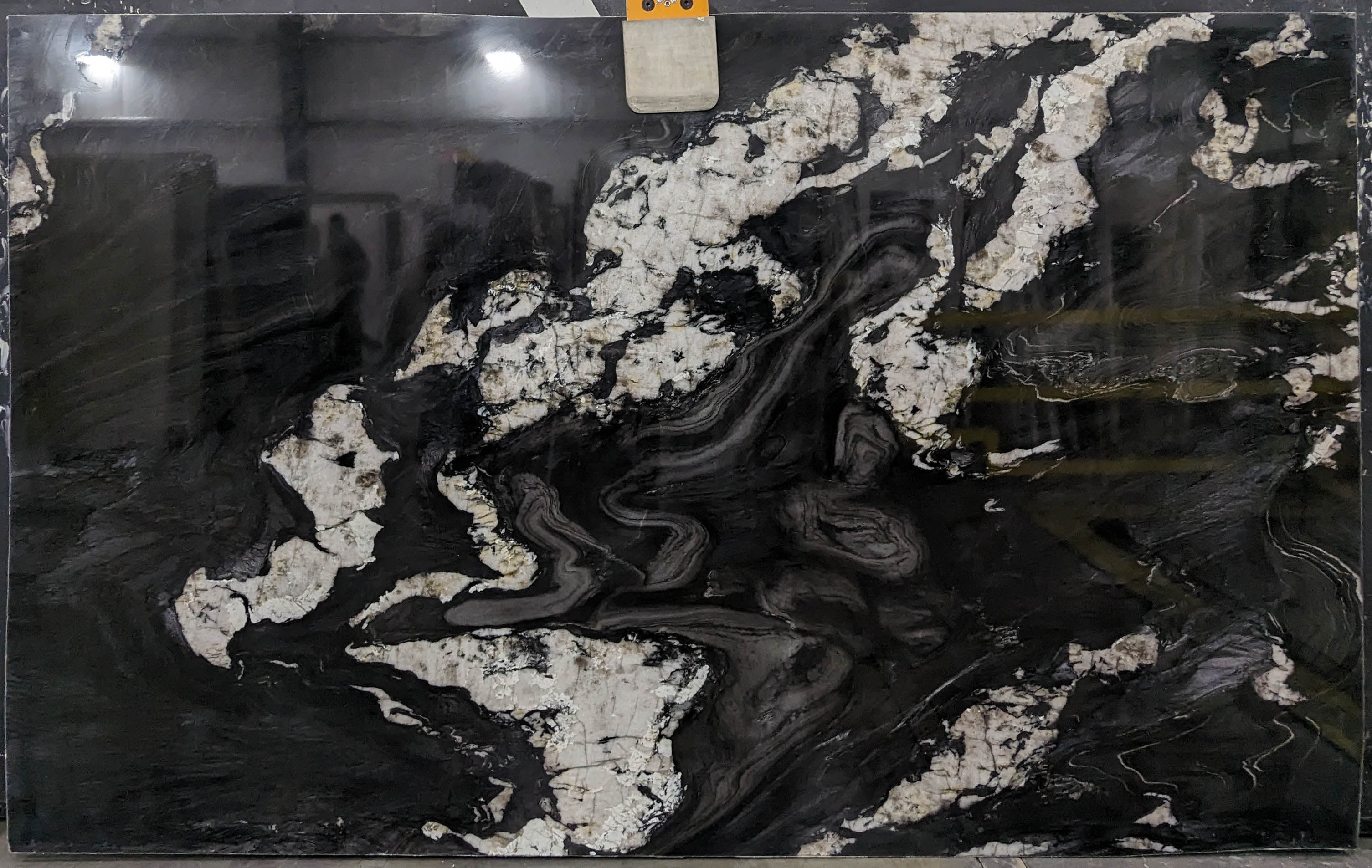  Tempest Black Quartzite Slab 3/4  Stone - B054541#15 -  73x123 