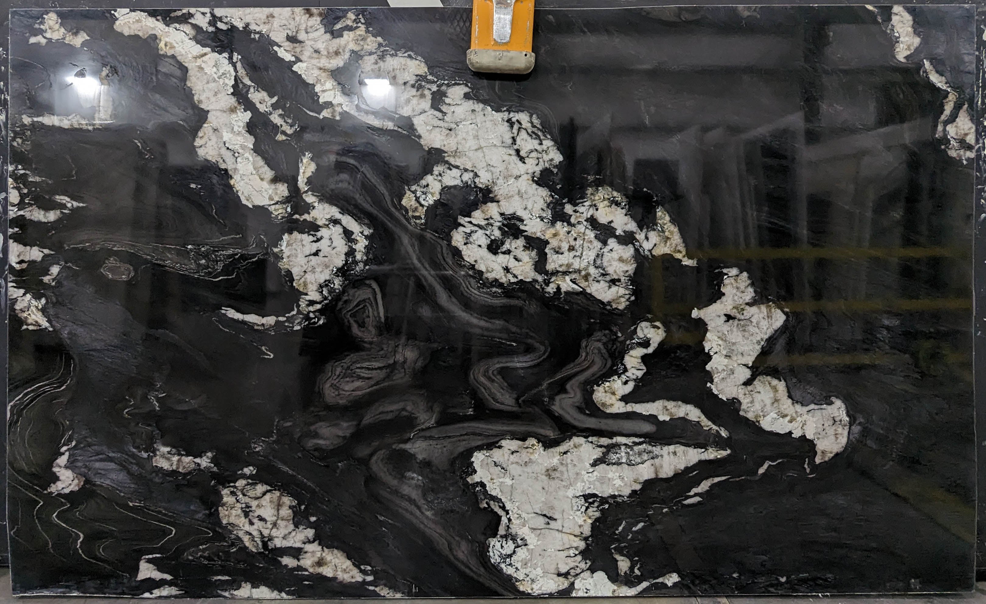  Tempest Black Quartzite Slab 3/4  Stone - B054541#16 -  73x123 