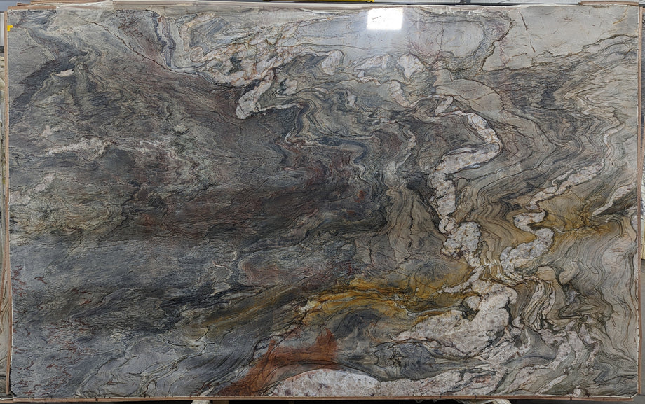  Tempest Blue Quartzite Slab 3/4  Polished Stone - 30022#06 -  75X130 