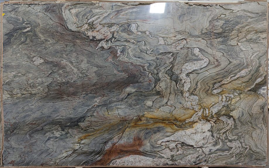  Tempest Blue Quartzite Slab 3/4  Polished Stone - 30022#08 -  74X130 