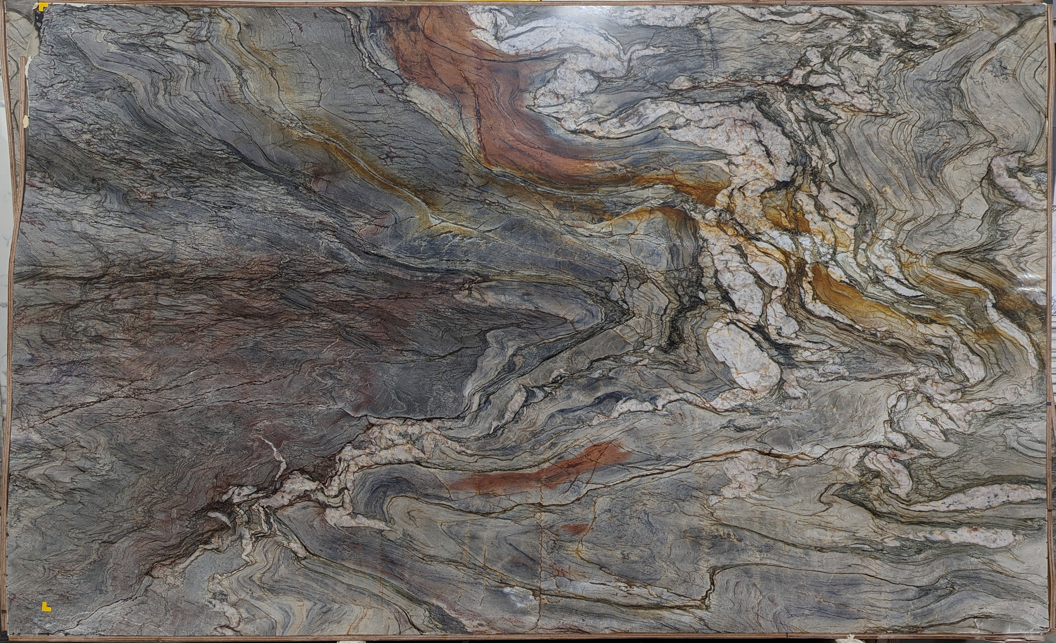  Tempest%20Blue%20Quartzite%20Slab%203/4%22%20%20Polished%20Stone - 30022#17 -  76X129 