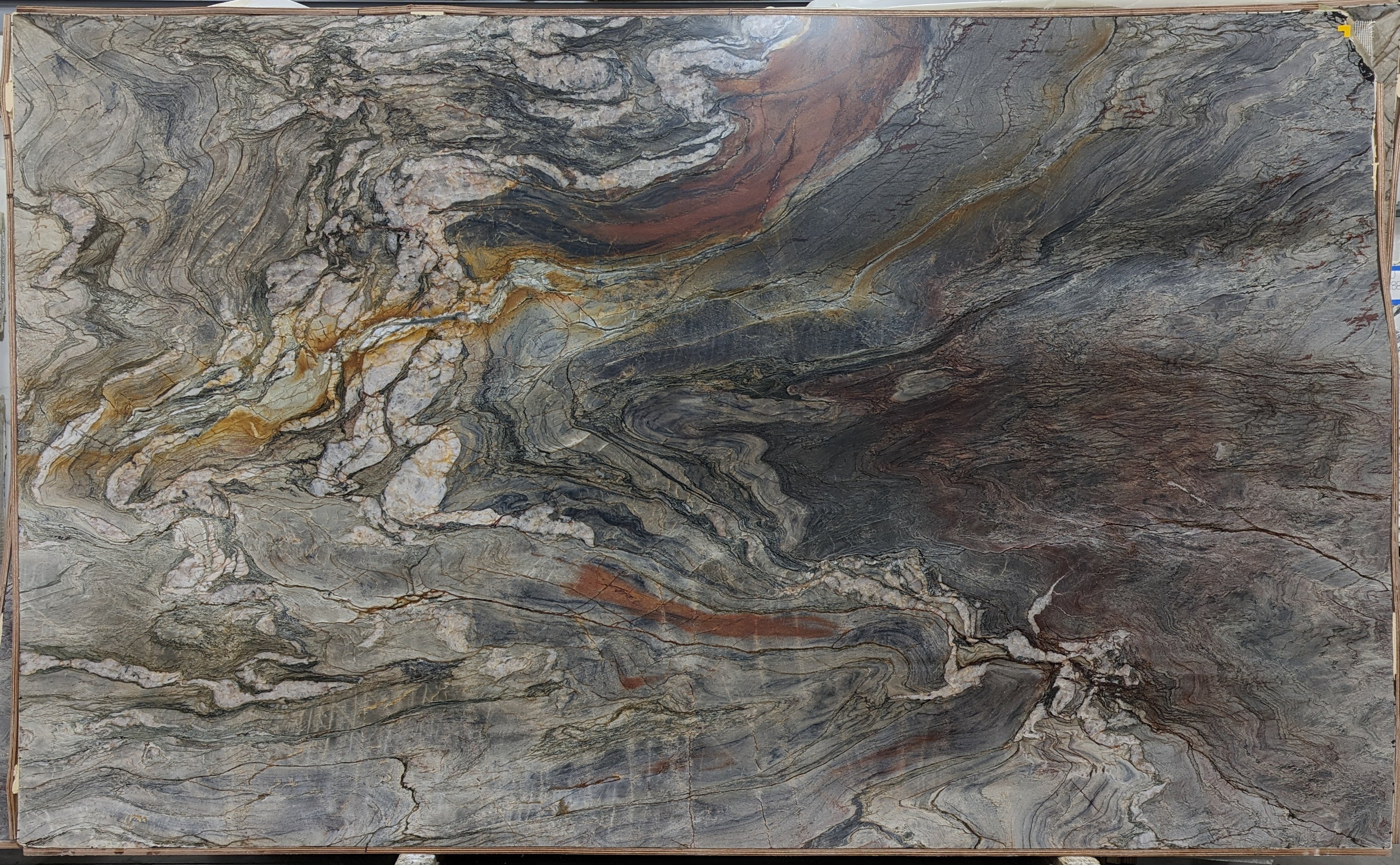  Tempest%20Blue%20Quartzite%20Slab%203/4%22%20%20Polished%20Stone - 30022#20 -  77X129 