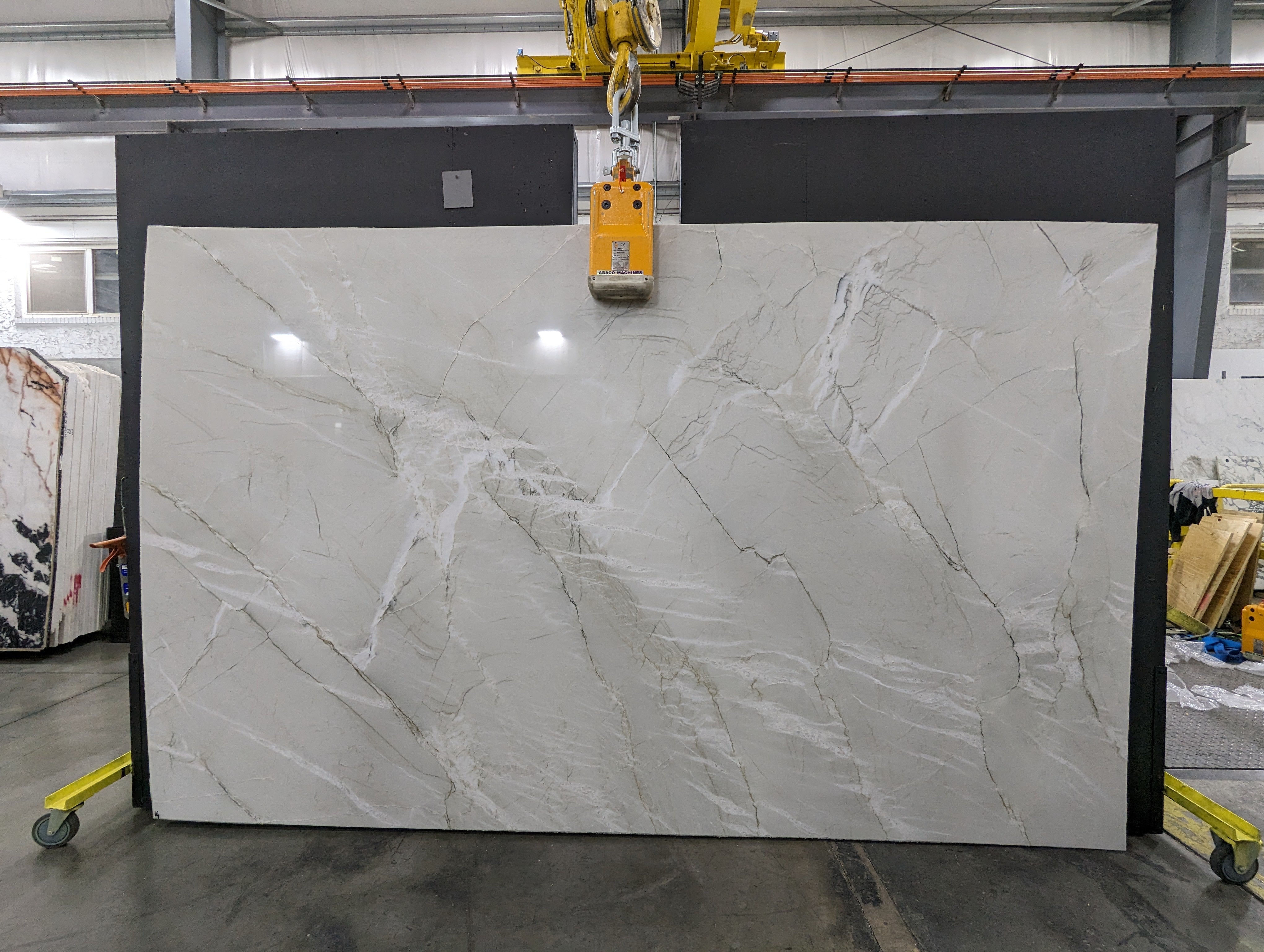  White Quartzite Slab 3/4 - B003580#14 -  VS 80x130 