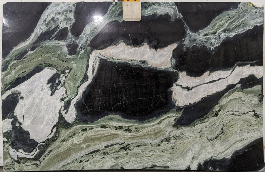  White Jade Marble Slab 3/4  Polished Stone - 38822#06 -  77X115 