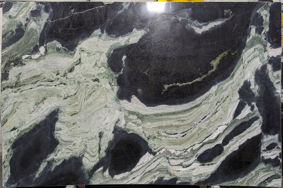  White Jade Marble Slab 3/4  Polished Stone - 38822#14 -  76x118 