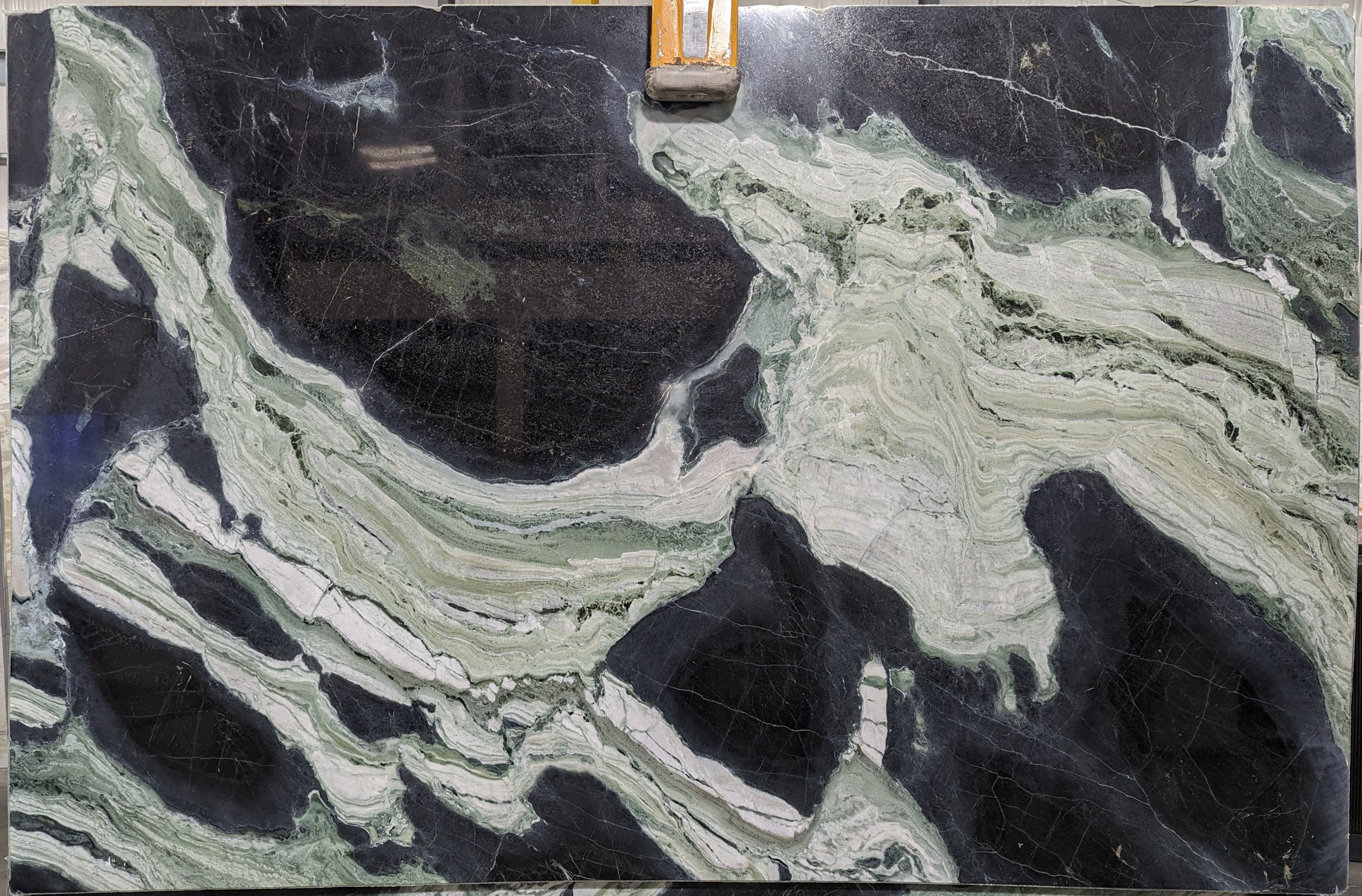  White Jade Marble Slab 3/4  Polished Stone - 38822#15 -  77x118 