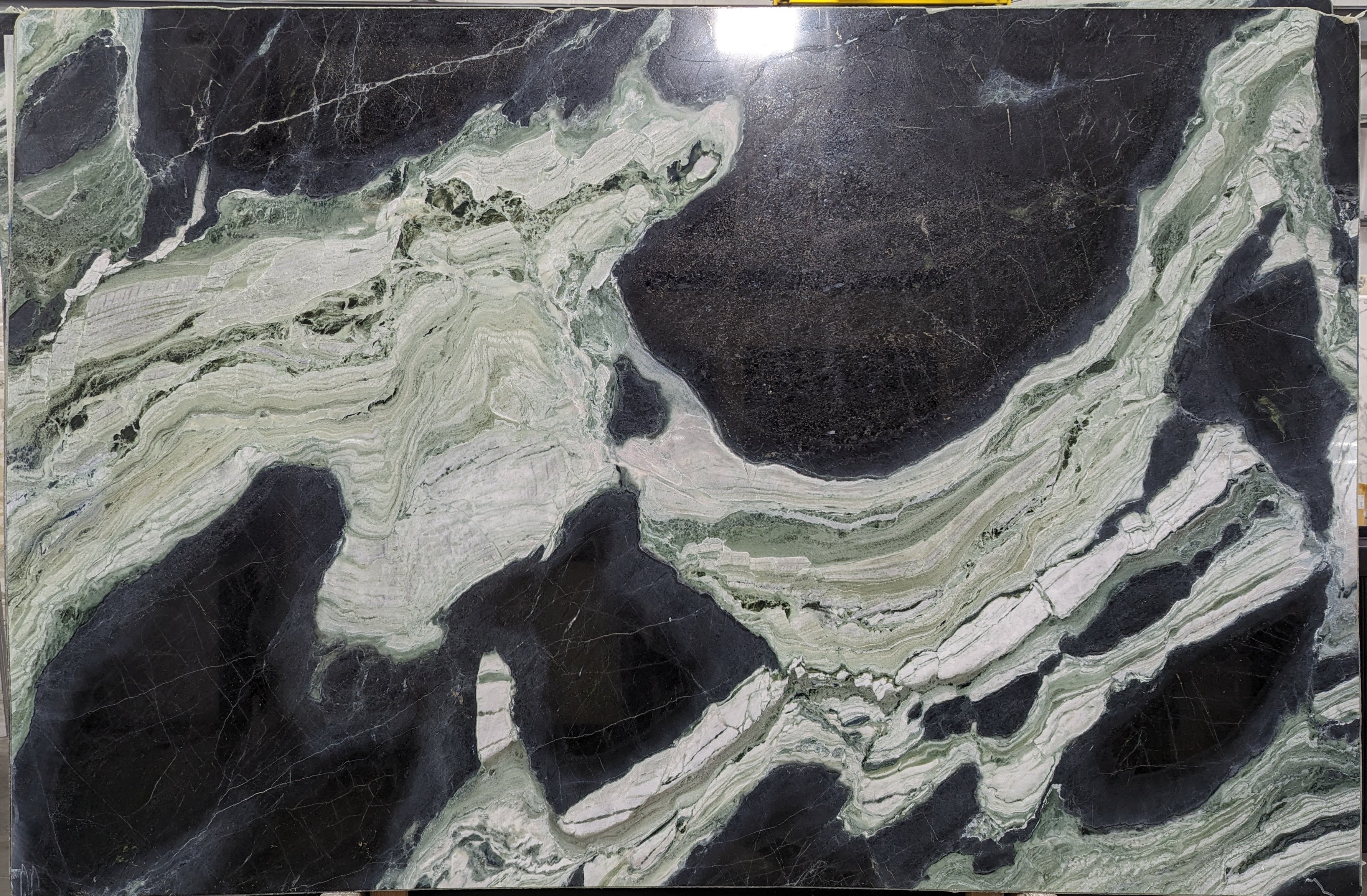  White Jade Marble Slab 3/4  Polished Stone - 38822#16 -  77x118 