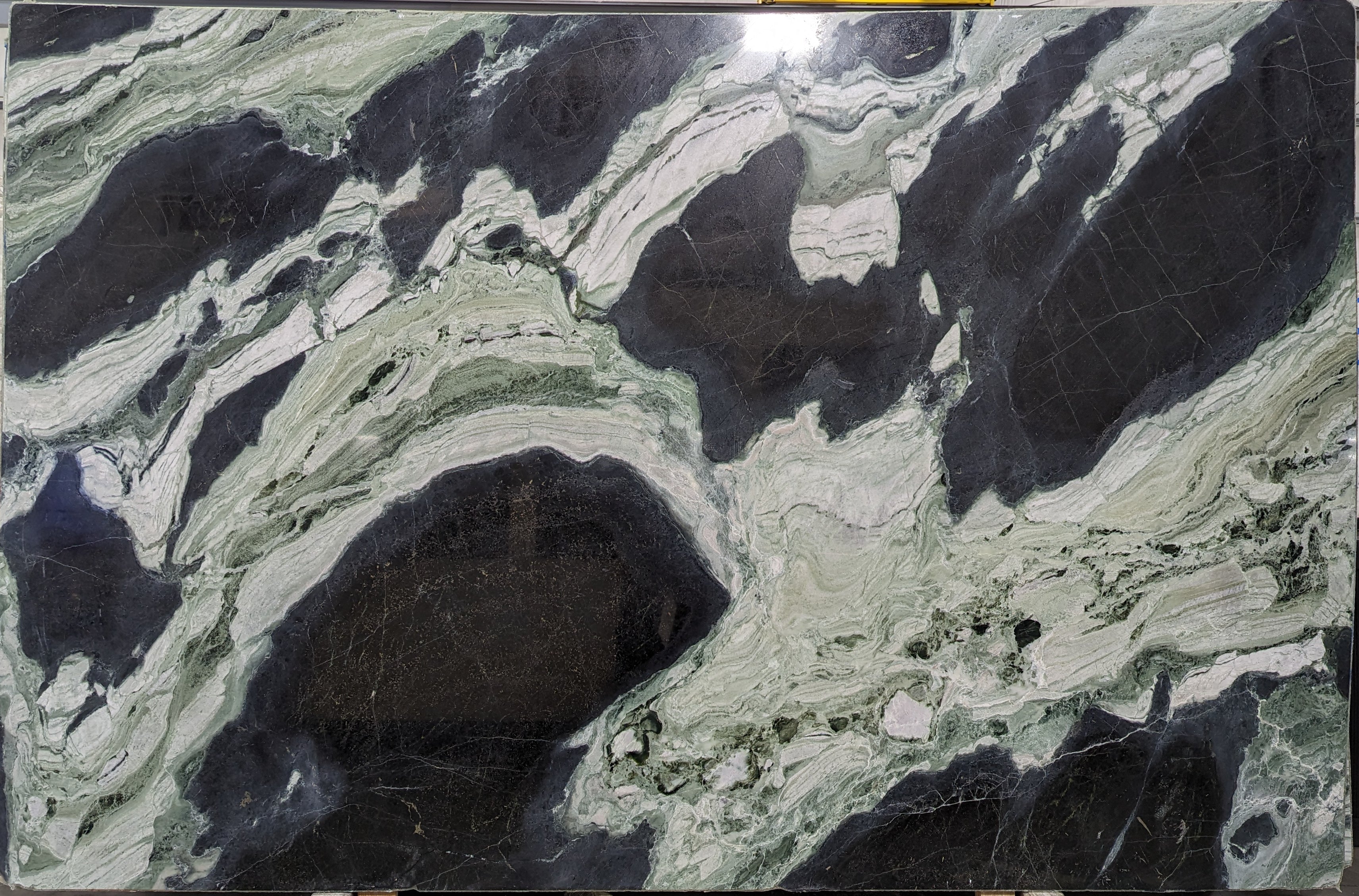  White Jade Marble Slab 3/4  Polished Stone - 38822#18 -  77x118 