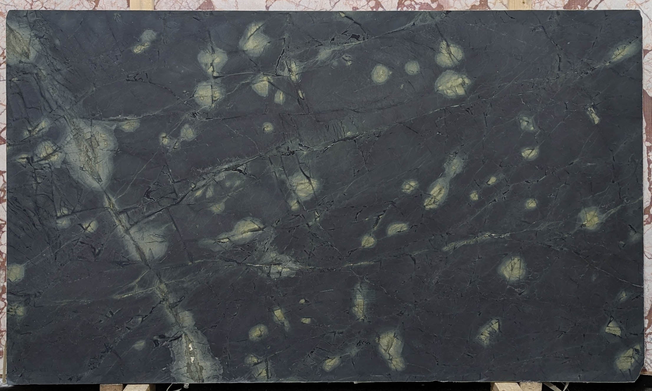  Water Lilies Serpentine Slab 3/4 - P258#27 -  56X96 