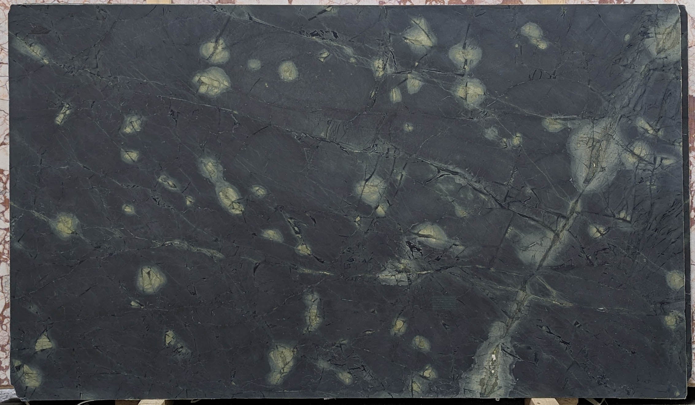  Water Lilies Serpentine Slab 3/4 - P258#28 -  56X96 