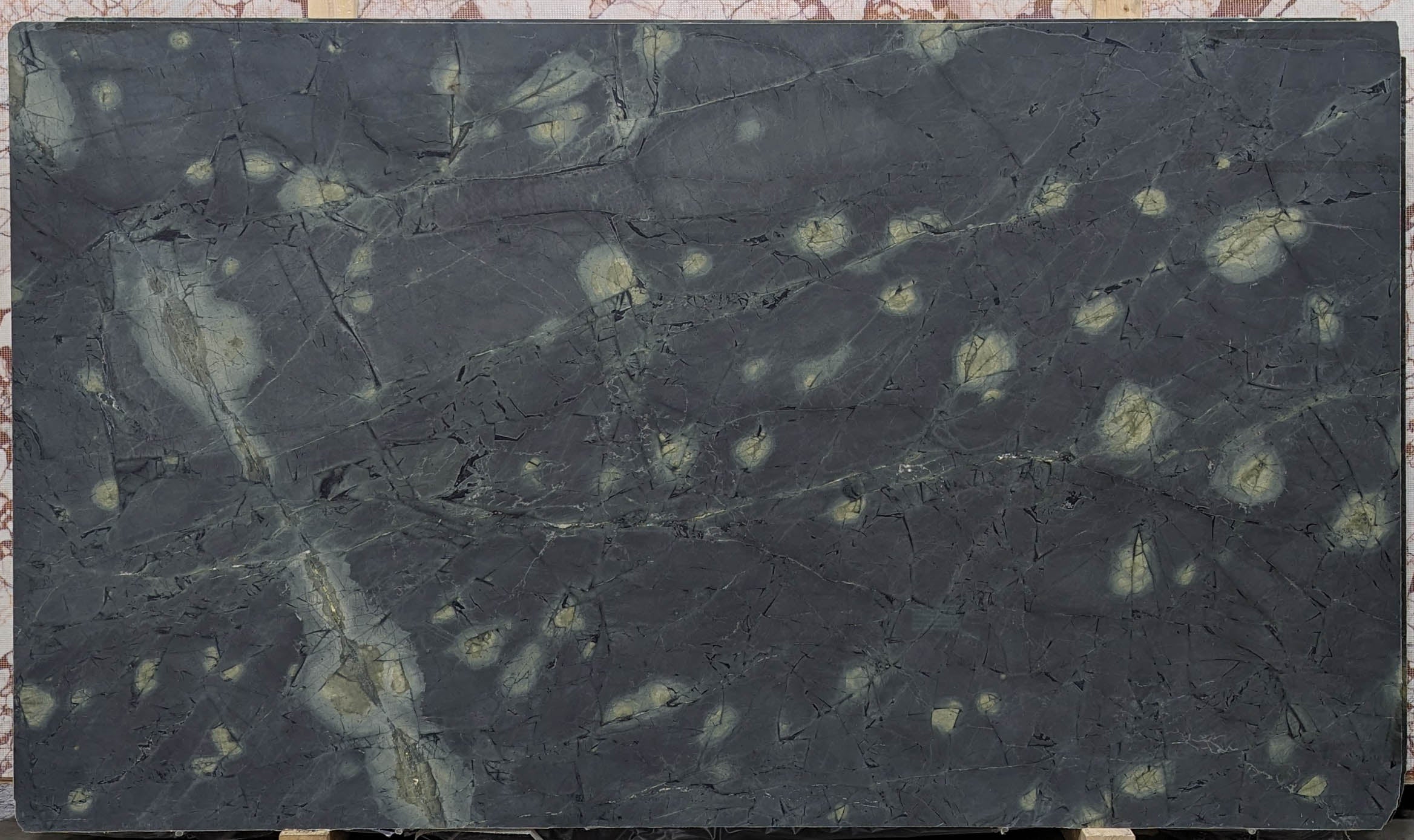  Water Lilies Serpentine Slab 3/4 - P258#35 -  56X96 