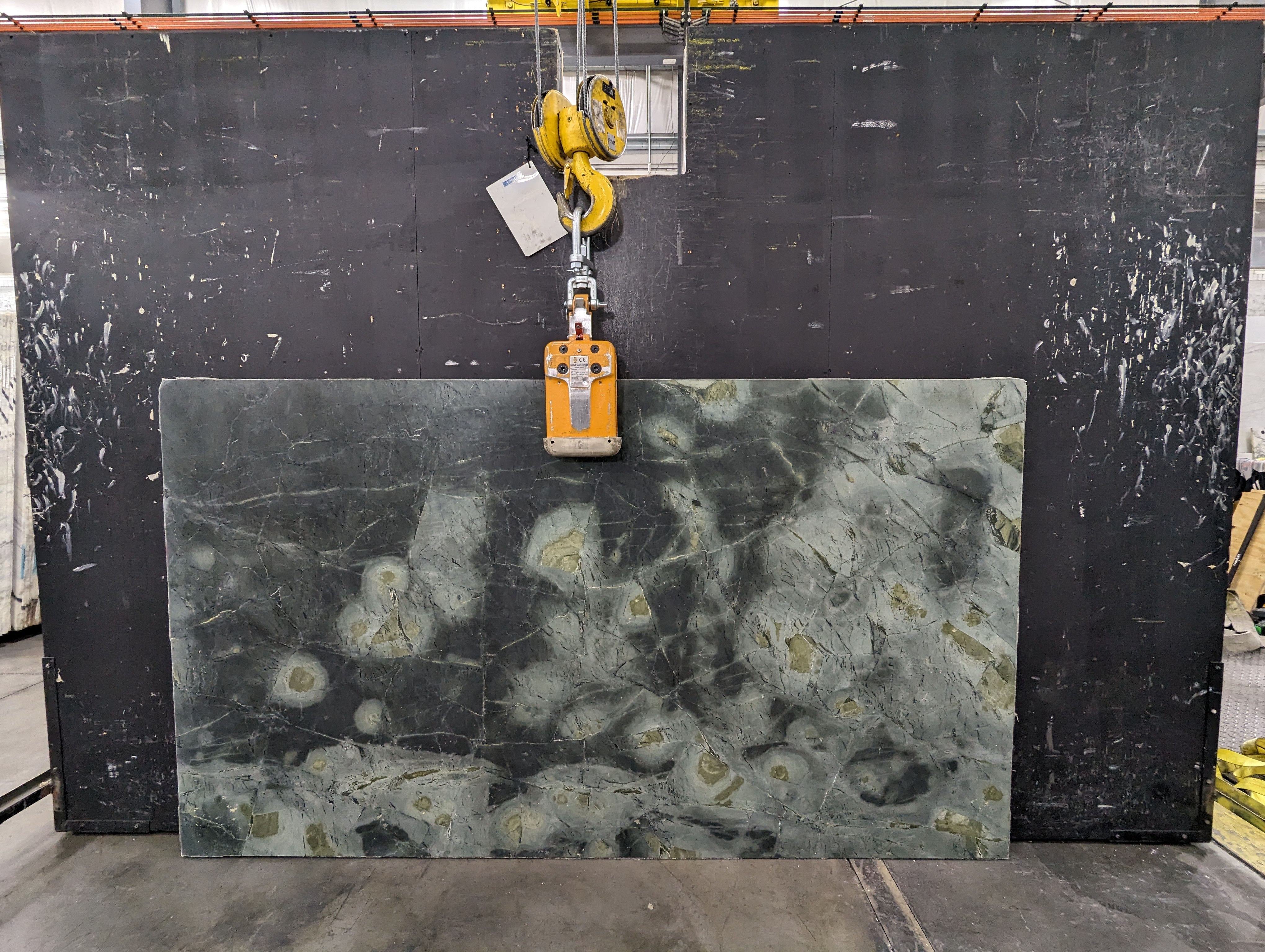  Water Lilies Serpentine Slab 3/4 - P282#16 -  55x95 