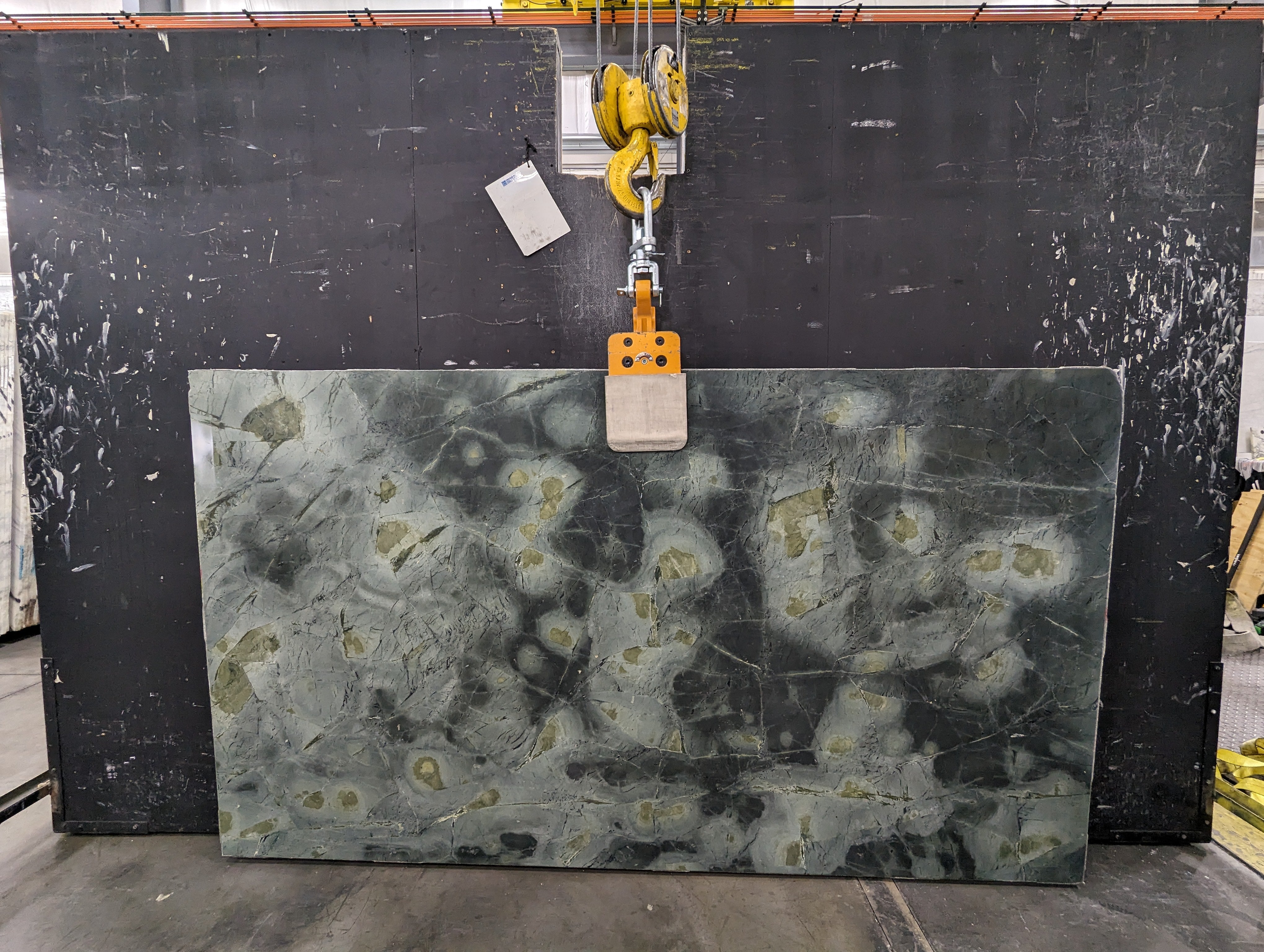  Water Lilies Serpentine Slab 3/4 - P282#19 -  55x95 