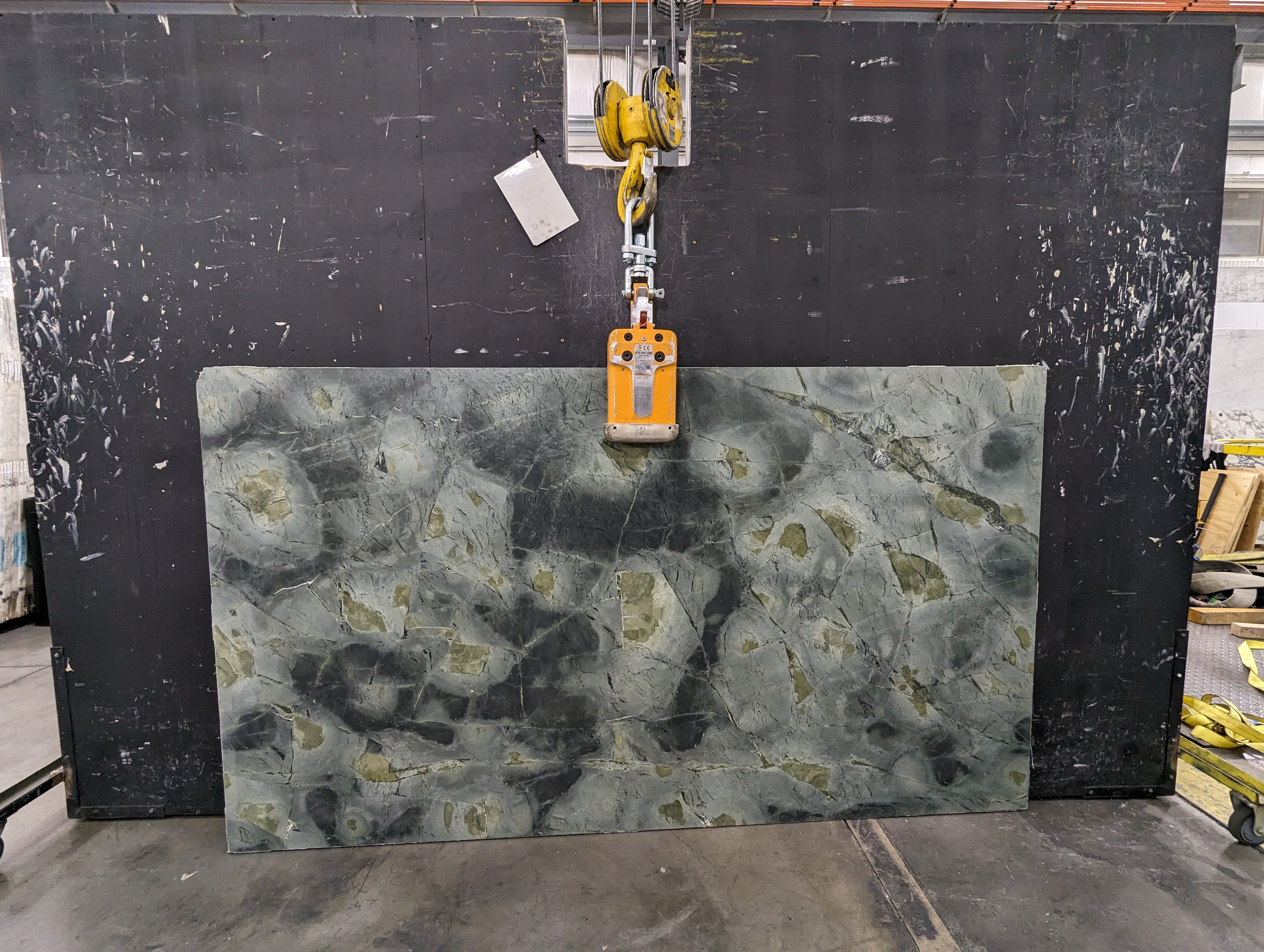  Water Lilies Serpentine Slab 3/4 - P282#28 -  55x97 