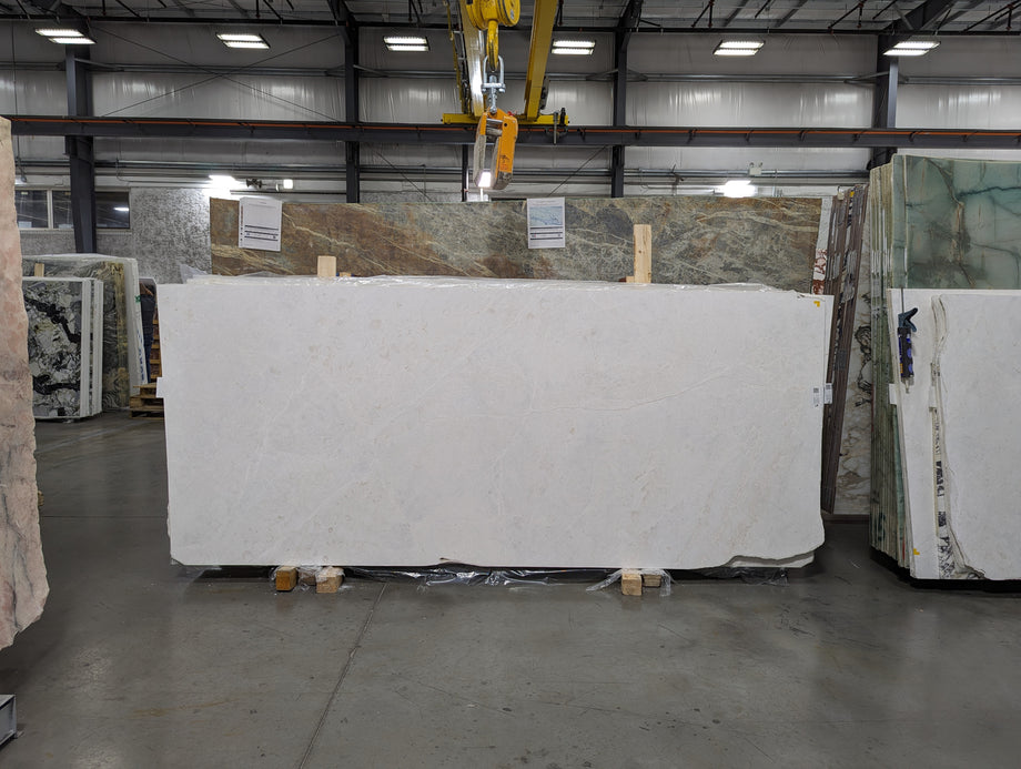  White Sand Marble Slab 3/4 - KM23483#49 -  49x116 VS 