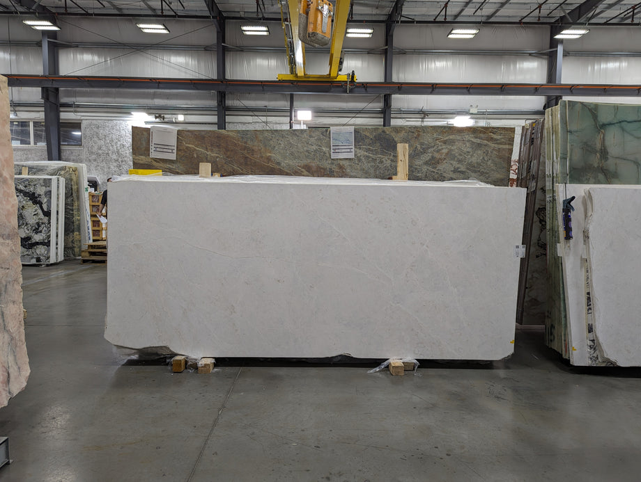  White Sand Marble Slab 3/4 - KM23483#50 -  48x120 VS 