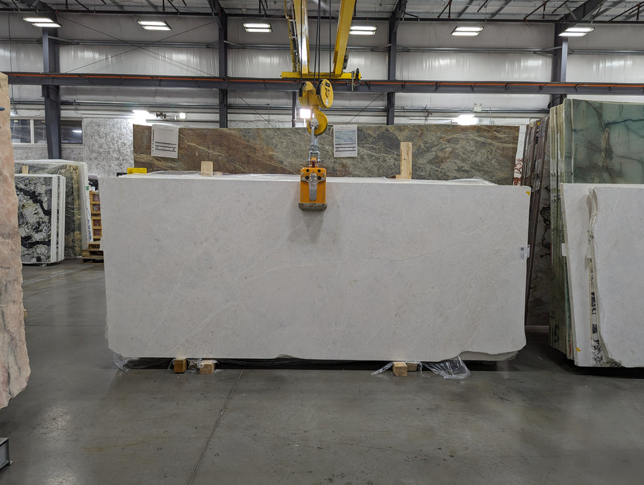  White Sand Marble Slab 3/4 - KM23483#51 -  47x121 VS 