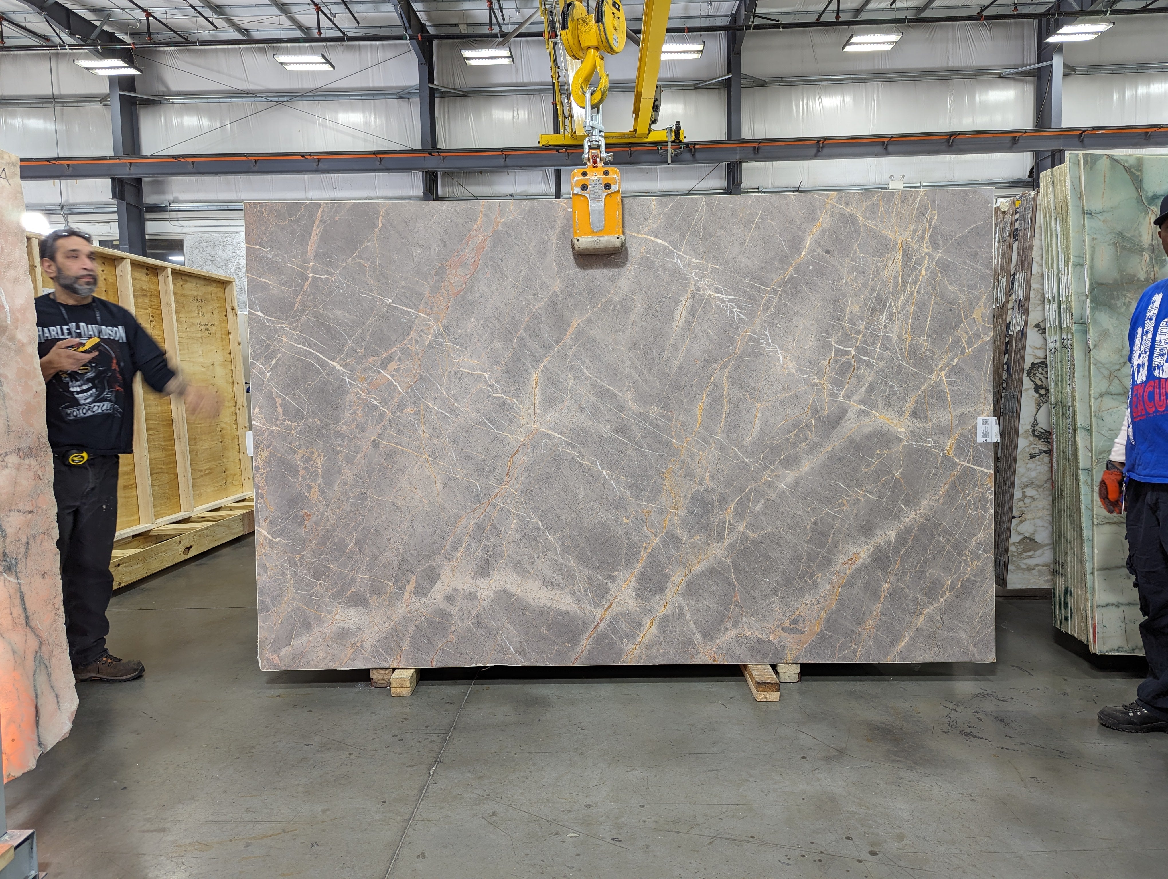  Zibellina Marble Slab 3/4  Honed Stone - KM23261#65 -  71X115 VS 