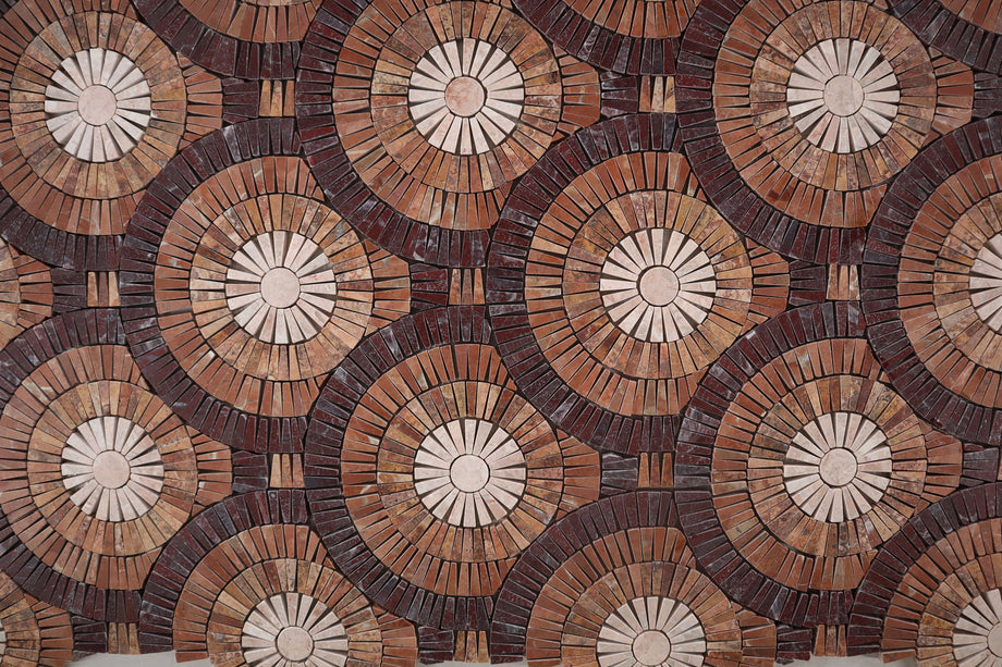  Motor City Circles Desert Sunrise Mosaic 