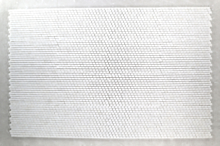  Ombre Extender White Marble Mosaic 