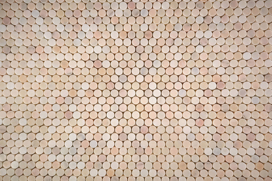  Penny Lane Pink Marble Mosaic 