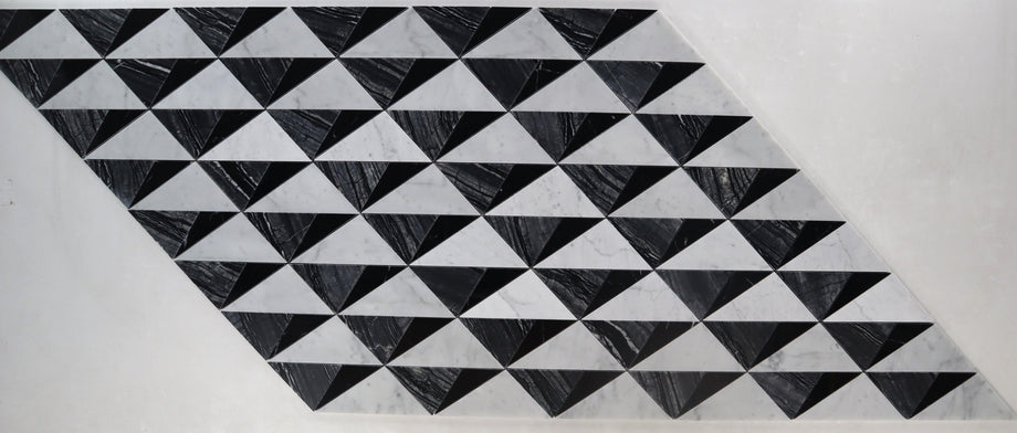  Sail Black Waterjet Mosaic 
