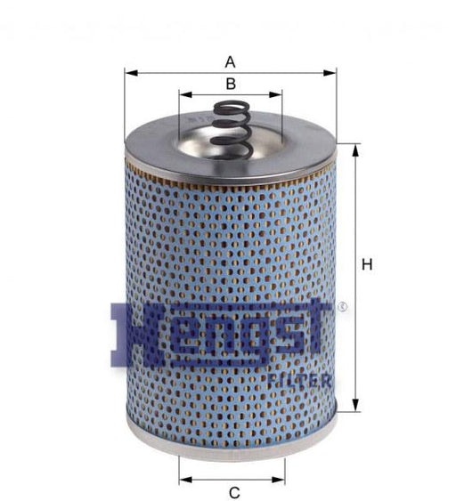 HENGST OIL FILTER ELMT W/SEAL-MK/SK E197HD23 — SAJID Auto Online