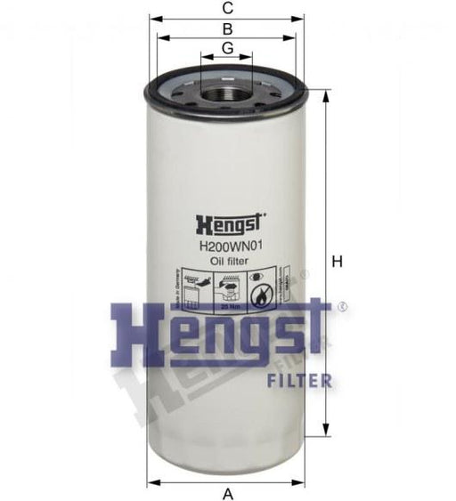 HENGST OIL FILTER-VOLVO(FH12) H18W11 — SAJID Auto Online