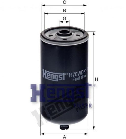 HENGST FUEL FILTER-MAN(TGS) H398WK — SAJID Auto Online