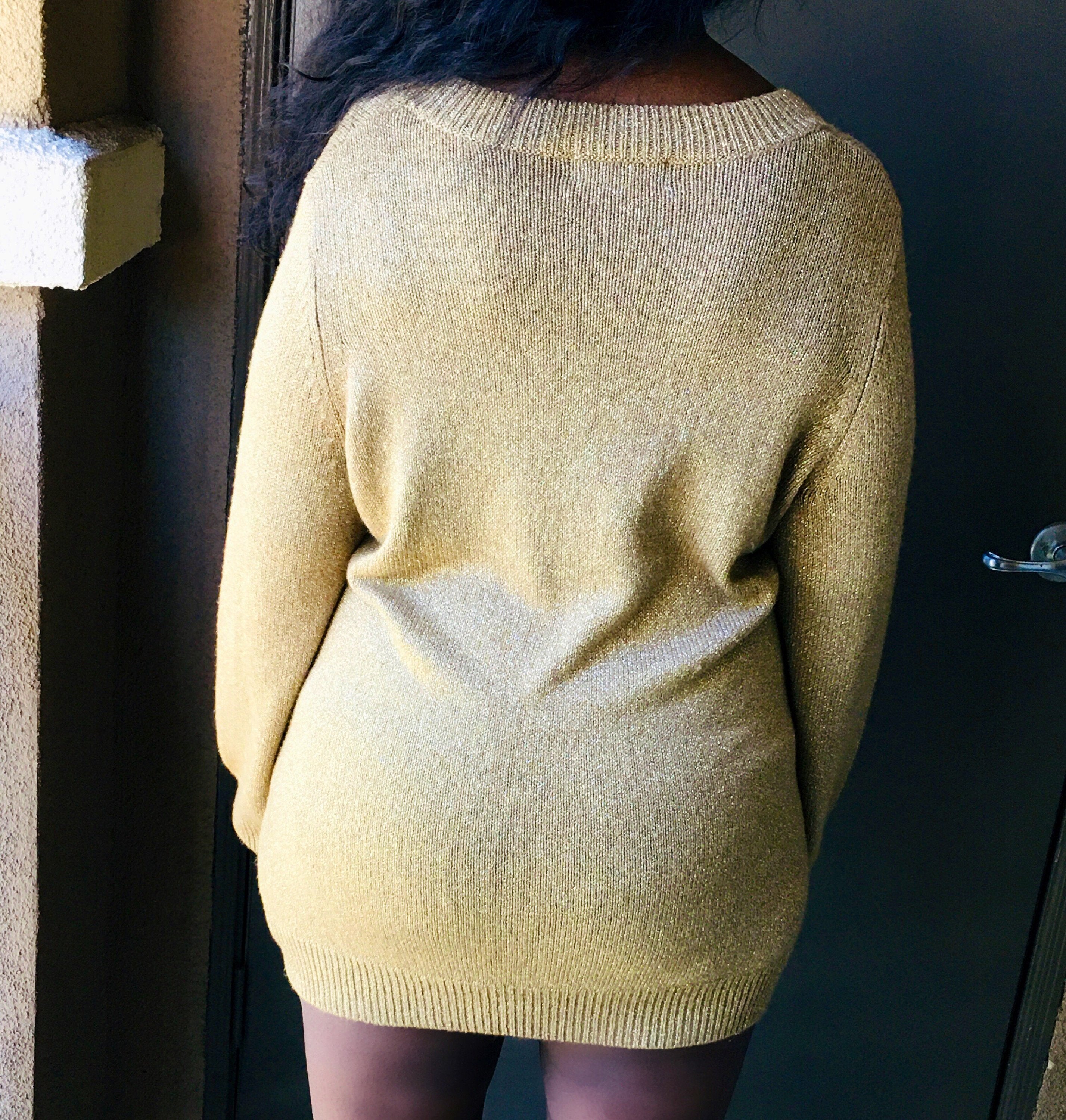 michael kors gold sweater