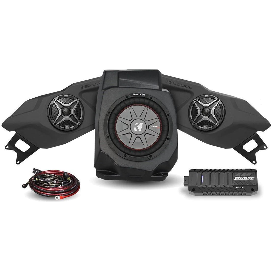 SSV WORKS POLARIS RZR PRO / TURBO R RIDE COMMAND 3-SPEAKER AUDIO SYSTEM