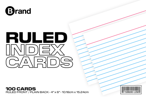 Indexcard 4x6 100ct Ruled | Oxford