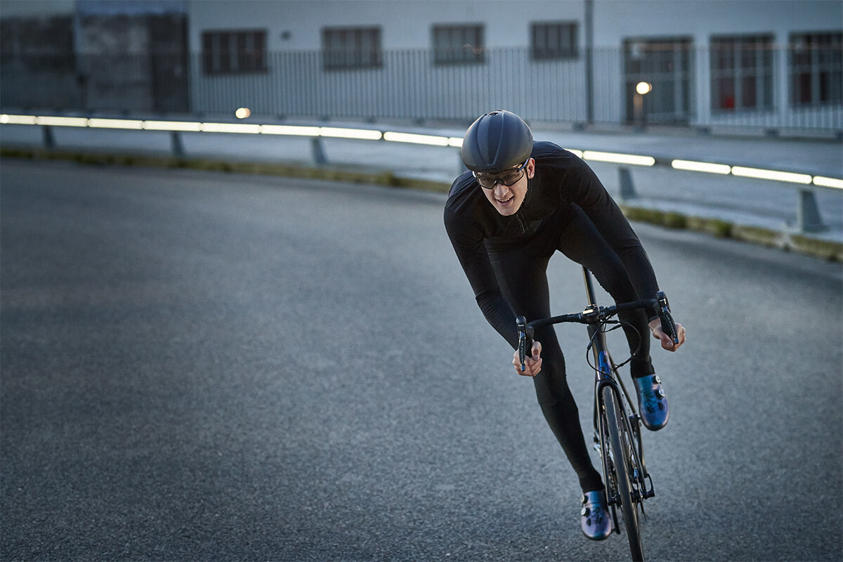 Road cycles riding on the road with Lazer G1 MIPS helmet with Aeroshell