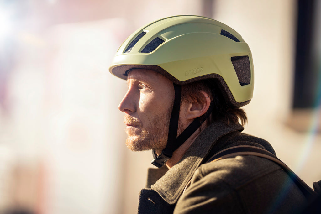 lazer Verde KinetiCore plastic bike helmet