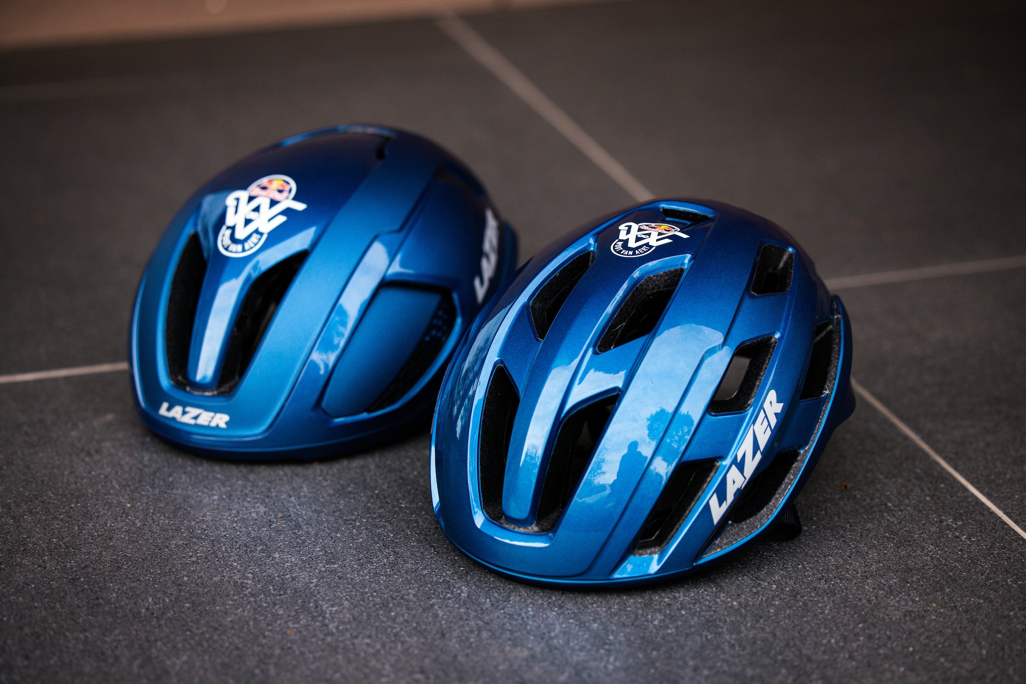 Lazer Helmet Wout van Aert Reb Bull Helmets