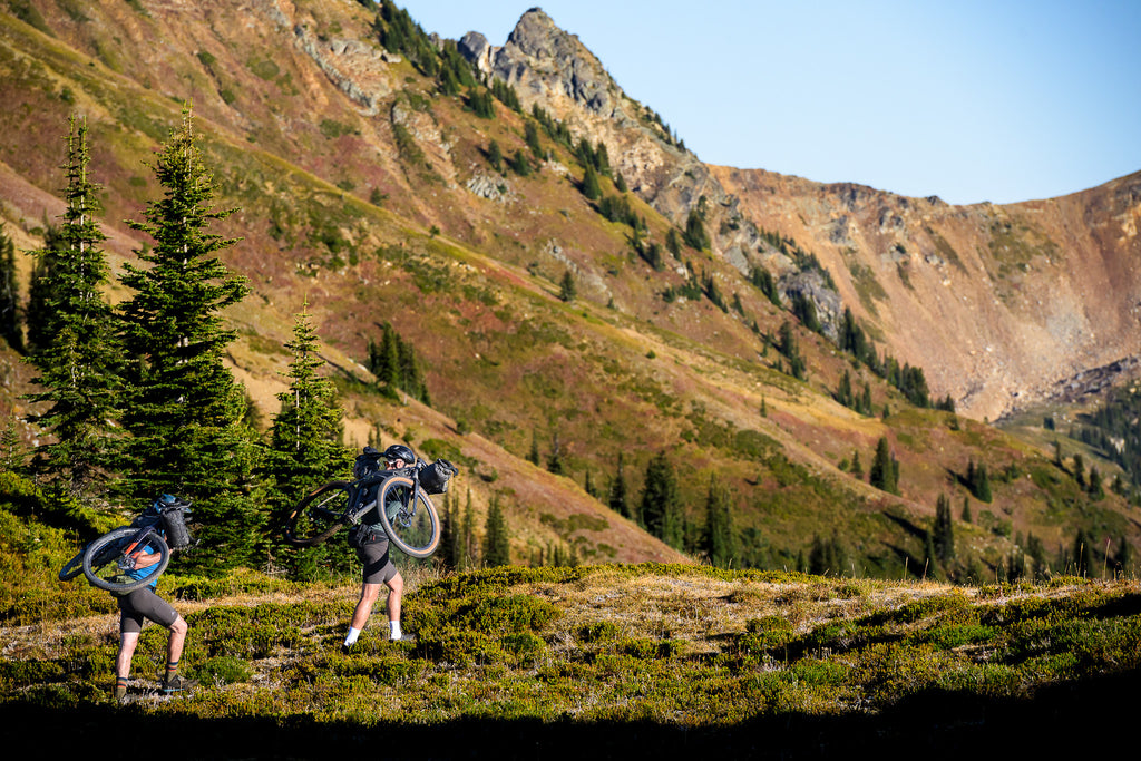 Svein Tuft bikepacking on his Gravel bike in the Canadian Rockies