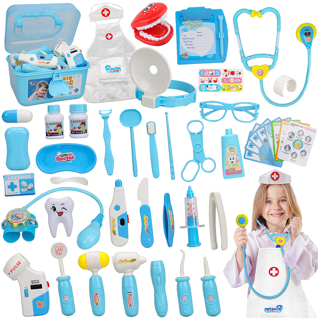 HYAKIDS Vet Play Sets Toy Doctor Kit for Kids - Pet Care Play Set