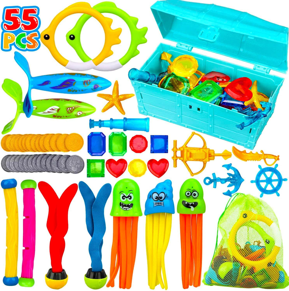 Toy Life Magnetic Fishing Game for Kids with 4 Fishing Pole, Pool Fishing Games Fish Bath Toy, Water Toys for Kids Age 3-5, Toddlers Pool Toys