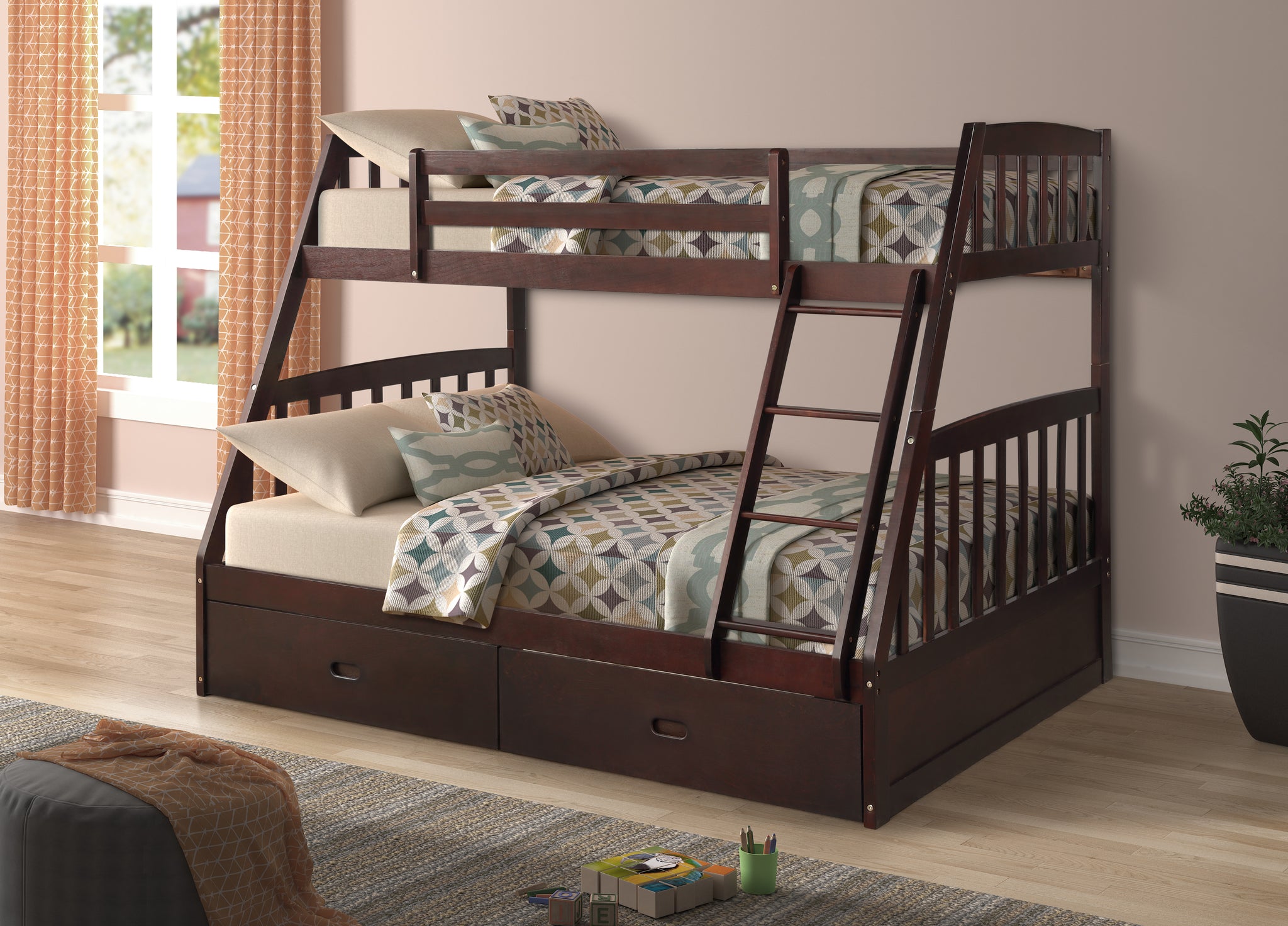 bunk bed single over double