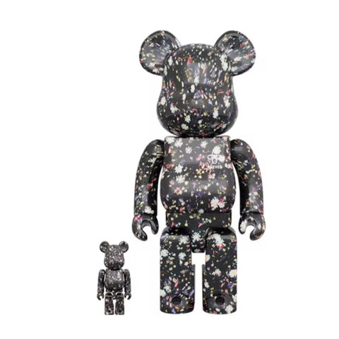 Bearbrick Bape Black Bandana 400% + 100% – ahlaiauthentic