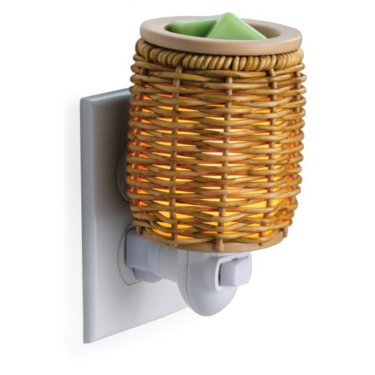 Candle Warmers Etc. Wicker Lantern Pluggable Fragrance Warmer