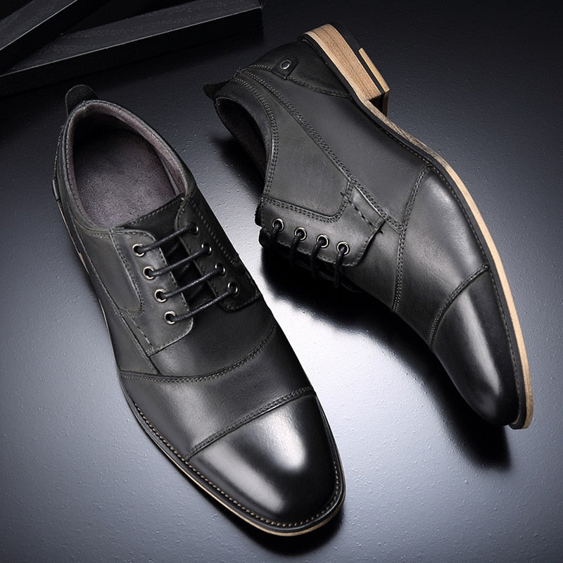 Casual Top Quality Genuine Leather Dress Business Formal Oxford Shoes