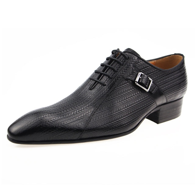 Genuine Brock Lace Up  Leather  Oxfords Shoes