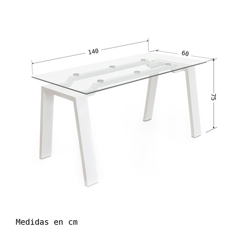 Escritorio de Cristal Aries, Tu Tienda de Muebles Online