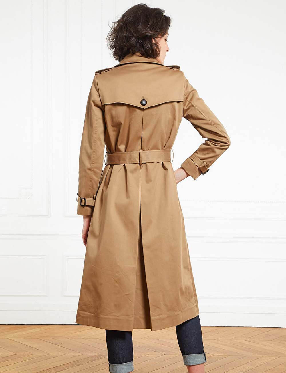 Beige Gaultier Trench Coat Ines De La Fressange Paris