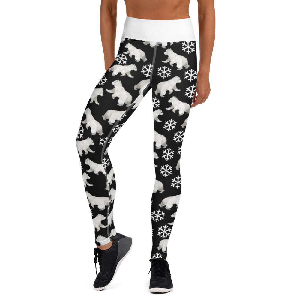 Polar Bear Christmas Workout Leggings | Animal Spandex