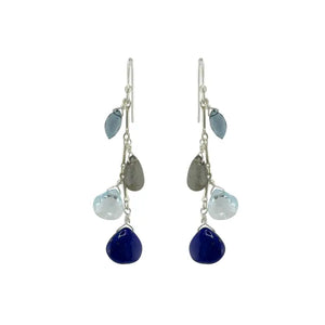 Blue Gemstone Drop Earrings - Heart of the Home Inc