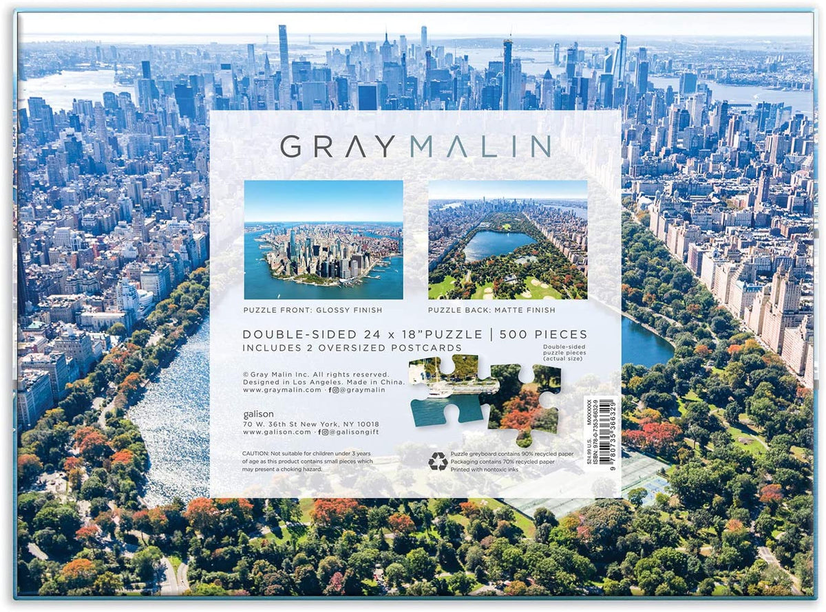 Gray Malin New York City 500 Piece Double Sided Puzzle Heart Of The Home Pa