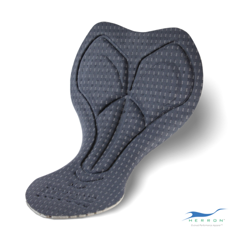 Experience unparalleled comfort and protection with Herron's exclusive triathlon pad. Specially designed for the Eco-Cool triathlon suit, this high-density pad features an additional perineal insert to alleviate pressure points during the race. Its dimensions and inserts are optimized for male anatomy, ensuring the perfect fit